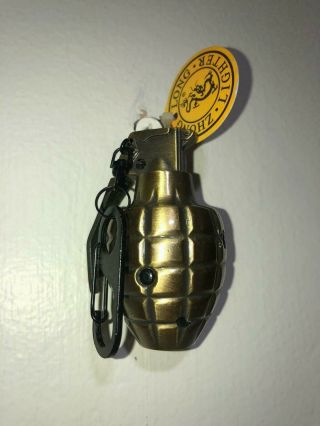Gold Grenade Lighter Bomb Cigar Torch Flame Creative Key Chain Best Quality