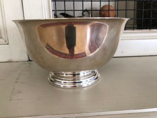 International Americana Large Sterling Silver Paul Revere Bowl 379 Grams