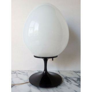 Vtg All Stemlite Tulip Egg Lamp Design Line Bill Curry Mid - Century Xlnt