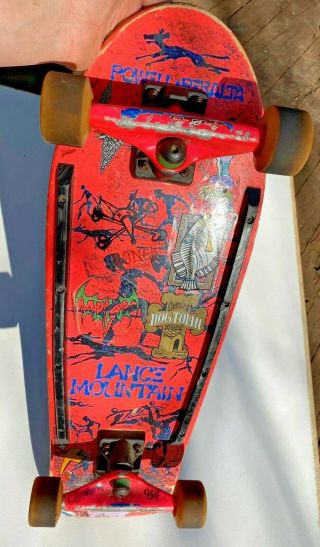 Powell Peralta Lance Mountain Future Primitive Skateboard 1985 Vintage