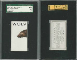 W62 - 110 W.  D.  & H.  O.  Wills,  Animalloys,  1934,  46 Wolverine,  Sgc 60 Ex