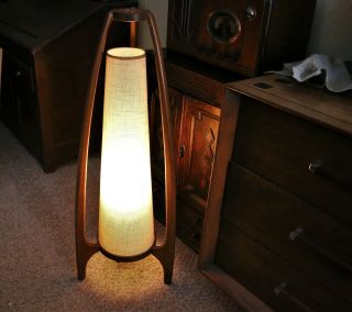 Mid Century Modern Dainish Floor Lamp,  Atomic,  Near Cond