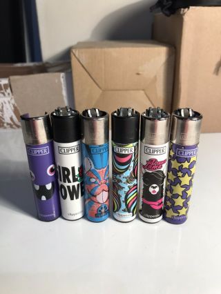 Clipper Lighters Set Of 6 Random