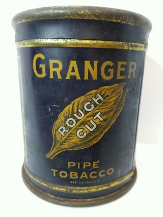 Vintage Granger Rough Cut Pipe Tobacco Advertising Tin (liggett & Myers)