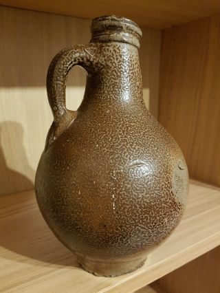 Antique Bellarmine jug Bartmannskrug 17th century Bartmann stoneware jug 2