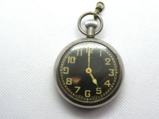 Vintage Steel Pocket Watch - Swiss Made Mechanism (ro08)