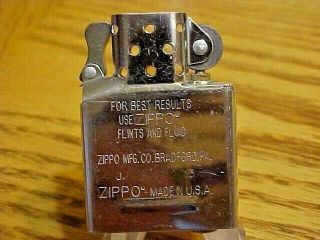 Unfired Vintage Zippo Mfg.  Co.  Cigarette Lighter Inner Element