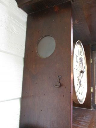 Antique Gustav Becker SILESIA Regulator Wall Clock 6