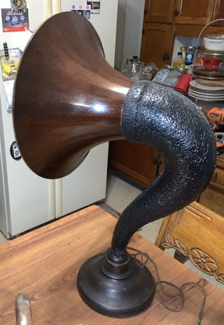 1925 Orchestrion Deluxe Antique Radio Horn Speaker w/Wood Bell 3