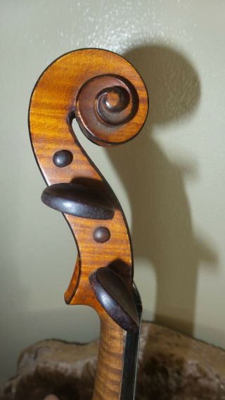 Vintage Antique Violin/Fiddle,  Gorgeous tiger Maple,  Very Old 6