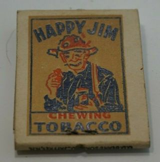 Vntg Red Lion Pa Happy Jim Chewing Tobacco Matchbook J.  C.  Winter D.  D Bean