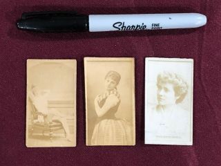 3 Sweet Caporal Cigarettes Cards Tobacco 1 Unusually Sexy Pose