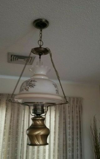 Vintage Hanging Hurricane Lamp