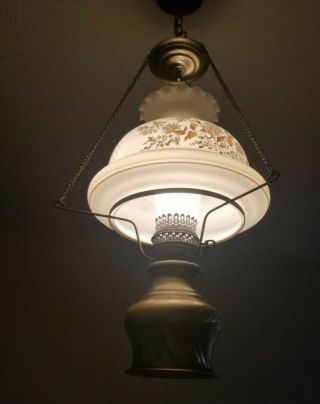 Vintage hanging hurricane lamp 2