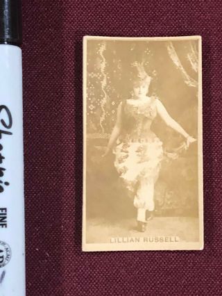 Lillian Russell Sweet Caporal Cigarette Card 3