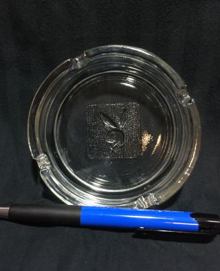 Vintage Playboy Club Ashtray With Embossed Bunny Head Logo