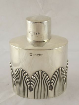 Smart Antique Victorian Solid Sterling Silver Tea Caddy London 1893 158 G