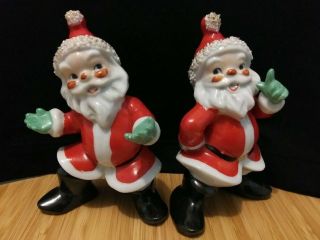 Vintage Santa Figurines Japan Christmas
