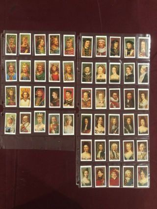 John Player Kings And Queens Of England Complete Reprint Set 50 Cards 1990