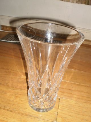 Vintage Waterford Lismore Cut Crystal Flower Vase 8 Inch Tall/waterford Vase