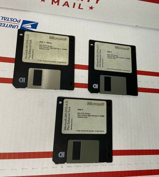 Vintage Microsoft Ms - Dos 6.  22 Plus Enhanced Tools 3 1/2 " 1.  44mb Hd Floppy Disks