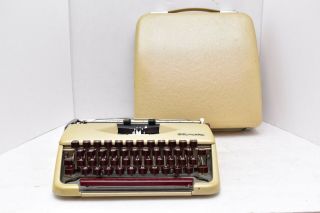 Vintage Olympia Sf Deluxe Portable Compact Typewriter With Case