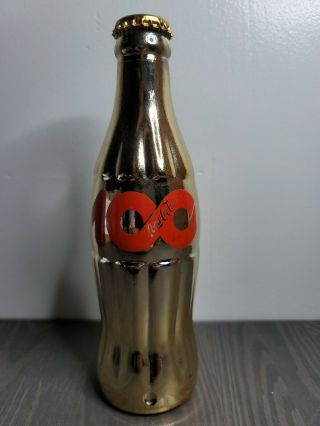 100th Anniv.  Coca - Cola Centennial Atlanta Gold Bottle Coke Vintage 