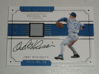 2017 National Treasures Material Ink Autograph Auto Jersey Orel Hershiser 39/49