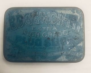 Vintage Edgeworth Plug Slice Tobacco Tin - - Larus Bros.  Co.