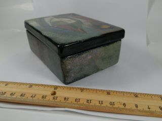 Vintage Signed POLIA PILLIN Mid Century Modern Pottery Covered Box 3