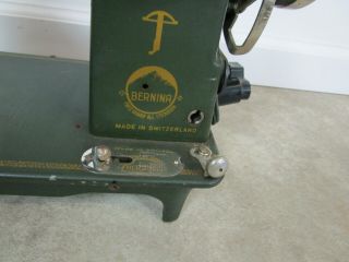 117L Bernina Zigzag Sewing Machine Green 30s 6