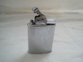 VINTAGE Metal Pocket LIGHTER by POLO Engine Turned Smoking Tobacciana for SPARES 2