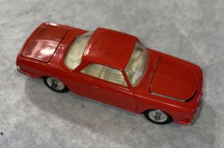 Vintage Corgi Toys Vw Volkswagen 1500 Karmann Ghia Red Die - Cast Car