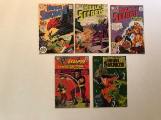 Vintage Set Of 5 1960 - 1971 Dc House Of Secrets Comics 39,  54,  55,  80,  90