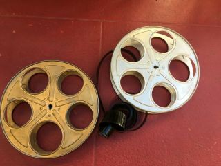 2,  Vintage 35mm Film Reel 10 " Movie Projector Steel Reels With 10ft Film Gs