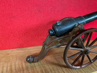 Antique U.  S.  Copper Cast Iron Black Powder Signal Cannon 2