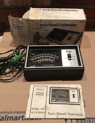 Vintage Sears Solid State Electronic Tach/dwell Voltmeter Model 161.  216500