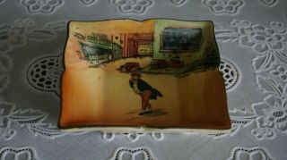 Vintage Royal Doulton Dickens Ware Mr.  Pickwick Small Square Dish,  England
