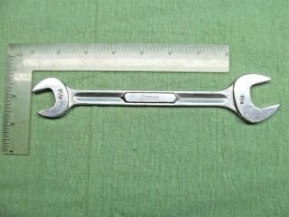 Vintage Snap - On Vs2226 11/16 " X 13/16 " Double Open End Wrench,  U.  S.  A.