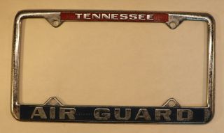 Vintage Tennessee Air Guard License Plate Frame