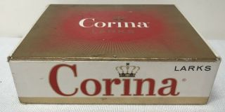 Vintage Corina Larks Cigar Box Queen Of Mild Cigars Golden Binder 15 Cents