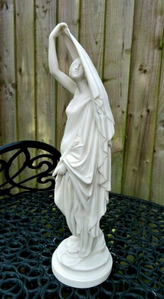 ANTIQUE 19THC LARGE PARIAN FIGURE OF A LADY STANDING ON CLOUDS C1870 - R&L 4
