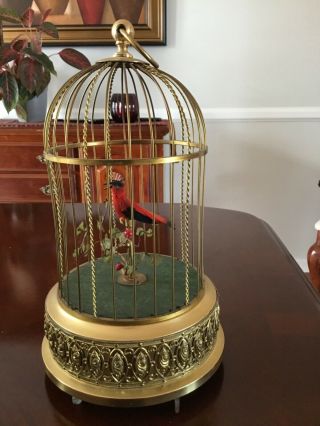 Antique / German - Karl Griesbaum Singing Bird Cage -,  Just Little Dusty