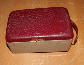 Vintage Airline Tube Am Portable Battery Powered Radio Montgomery Ward