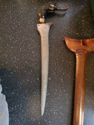 Antique Ceremonial Sword With Carved Handle