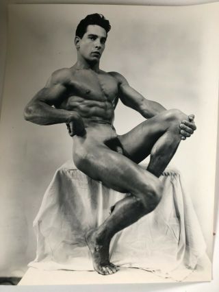 Gay Beefcake Photo Nude Male Bruce Los Angeles Vintage Physique Large 8 X 10 " 5