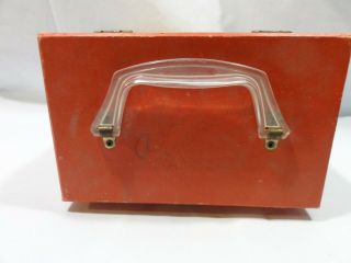 Vintage 1960 ' s GROOVY MOD Platter - Pak 45 RPM Record Tote Box Carrying Case 2