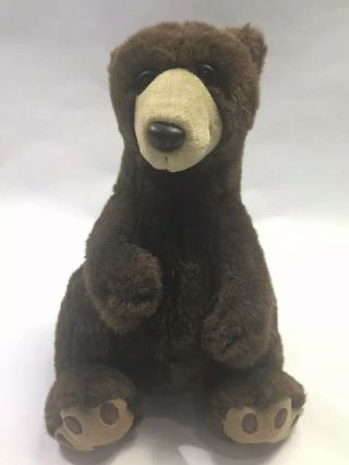 Vintage 1988 Plush Creations Brown Teddy Bear Lovey 12 " Soft Stuffed Animal Toy