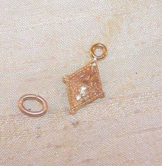 Vintage Pi Beta Phi Sorority Small Crest Pendant,  Gold - Filled 5/8 " Tall,  Nos