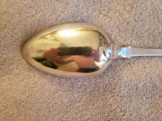 ENGLISH Sterling Silver STUFFING SPOON with Shell and Crest 1816 S.  Hougham 12 
